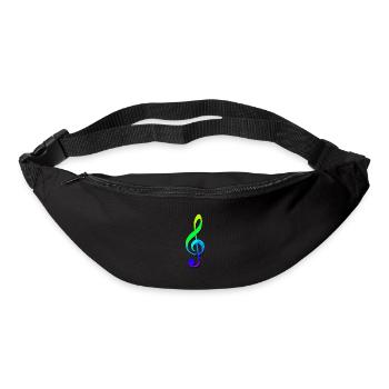 | clef | de musique Son - Sac banane - noir - Devant
