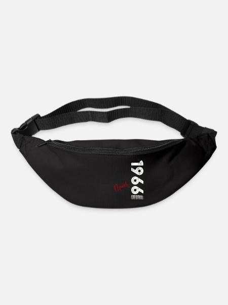 60. Geburtstag Geschenk Mann Vintage März 1966 - Gürteltasche - Schwarz