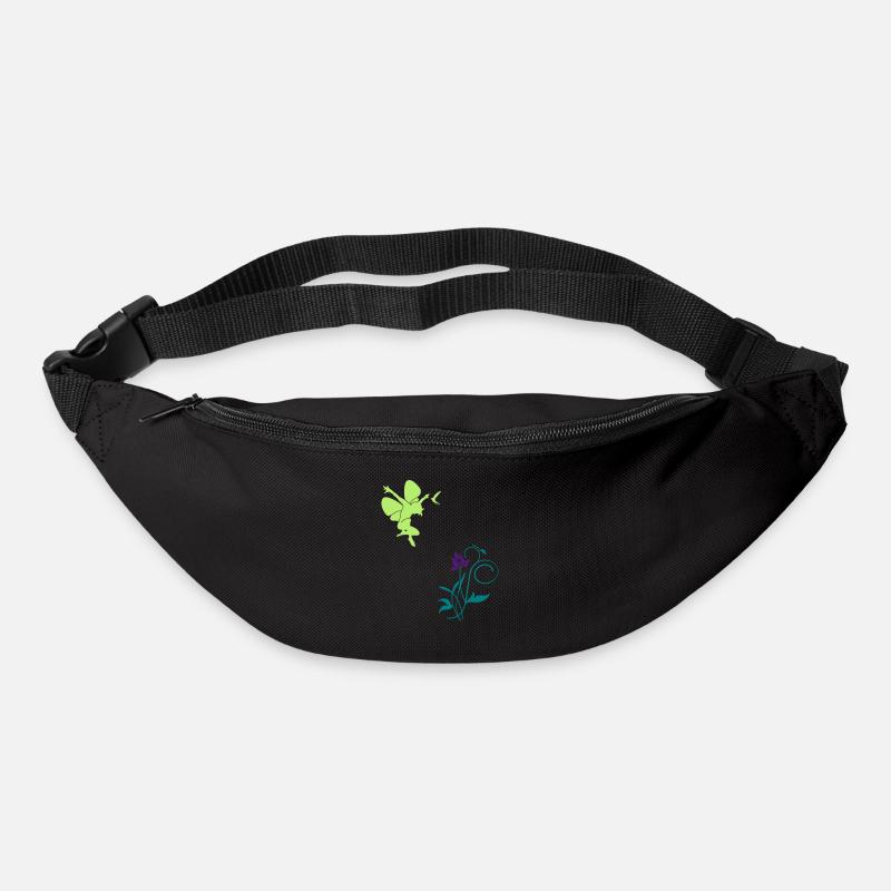 Orchidee / orchid (2c) - Gürteltasche - Schwarz