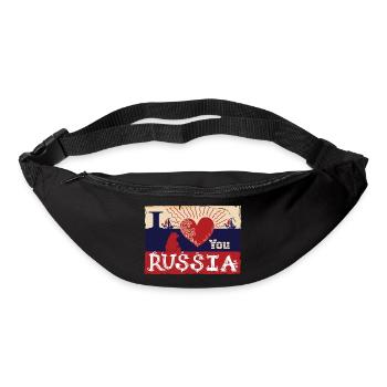 Je t'aime la Russie - Sac banane - noir - Devant