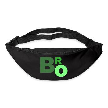 Bro Schriftzug Spruch Shirt Slang - Gürteltasche - Schwarz - Vorne