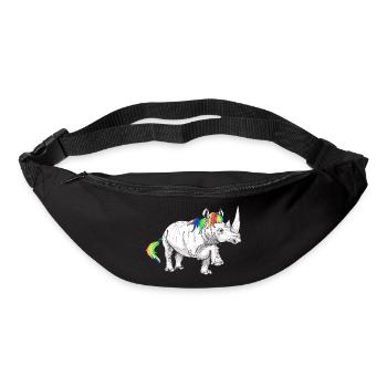 Rhino licorne - Sac banane - noir - Devant
