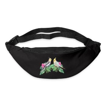 Perruche perruche calopsitte - Sac banane - noir - Devant