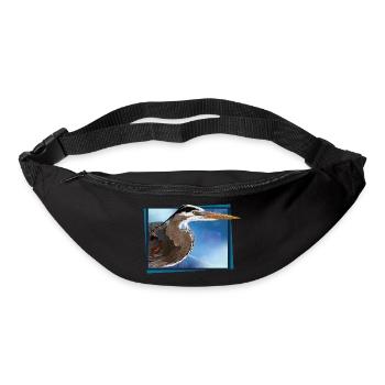 Blue heron - Bum bag - black - Front