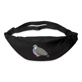 Notre pigeon ramier doux - un petit faucon fauve - Sac banane - noir - Devant