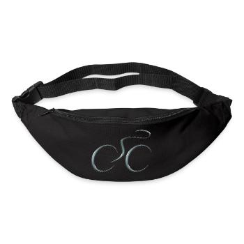 cyclist cycling bmx bike sport mountain biking hobby - Bum bag - black - Front