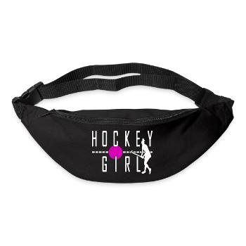 hockey girl field hockey cool sport striker - Bum bag - black - Front