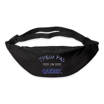 j'peux pas j'ai quebec - Sac banane - noir - Devant