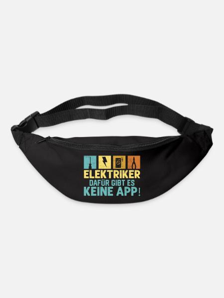 Elektriker Dafür gibt es keine App! Elektroniker - Gürteltasche - Schwarz