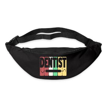 Retro Style Dentist T-Shirt Designs Present Gift - Bum bag - black - Front