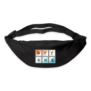 | du bonheur Tableau périodique des éléments - Sac banane - noir - Devant