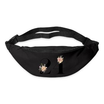 24th Anniversary Flowers (Gift of 24 years) - Bum bag - black - Front