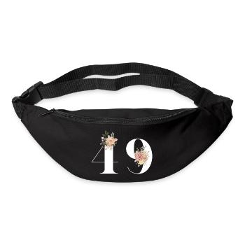 49th Anniversary Flowers (Gift of 49 years) - Bum bag - black - Front