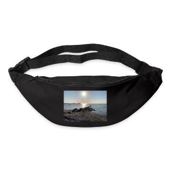 Baltic Sea with sun - Bum bag - black - Front