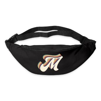letter m - Bum bag - black - Front
