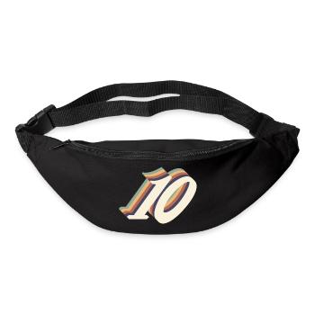 10e anniversaire vintage - Sac banane - noir - Devant