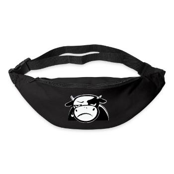 Douba la vache grognonne - Sac banane - noir - Devant