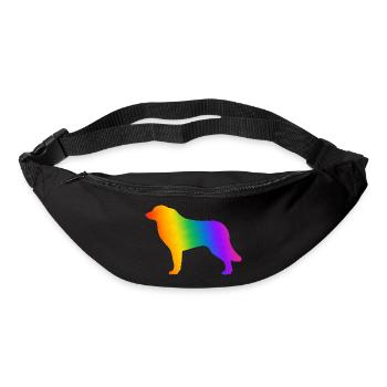 Bouvier des Pyrénées, entièrement personnalisable à volonté - Sac banane - noir - Devant