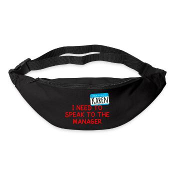 Ich muss mit dem Manager sprechen - Karen Halloween - Gürteltasche - Schwarz - Vorne
