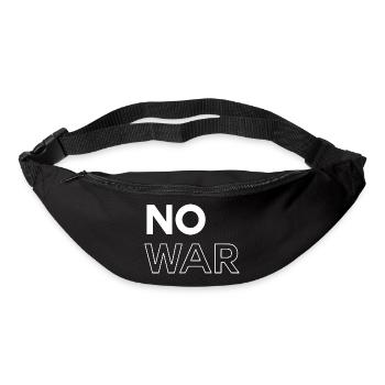 Pas de guerre - Sac banane - noir - Devant