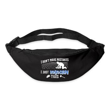 Tiler I Don't Make Mistakes Fliesenleger - Bum bag - black - Front