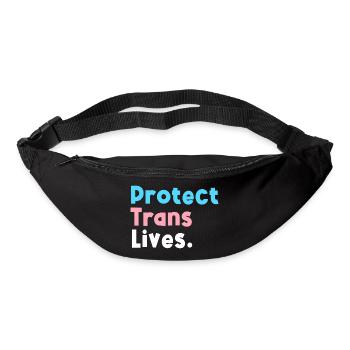 Schützen Sie das Leben von Transgendern, unterstützen Sie den LGBT-Stolz von Transgendern - Gürteltasche - Schwarz - Vorne