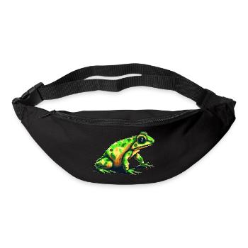 Poison dart frog in 8 bit retro pixel graphics - Bum bag - black - Front