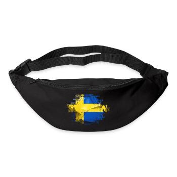 Schweden Schweden Flagge national norden skandinavia - Gürteltasche - Schwarz - Vorne