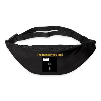 5 25 inch floppy disk - Bum bag - black - Front