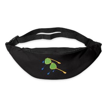 BRILLEN, DIE ICH MIR NICHT KAUFEN KONNTE, ALS ICH JUNG WAR v.Finale - Gürteltasche - Schwarz - Vorne