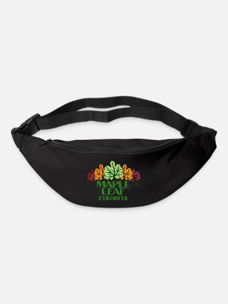 Maple Leaf Colorful - Gürteltasche - Schwarz