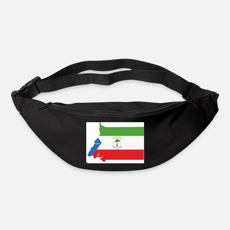 Flag of Equatorial Guinea, Map - Bum bag - black