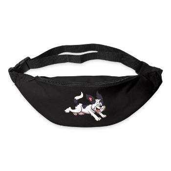 Running Shih Tzu Dog - Bum bag - black - Front