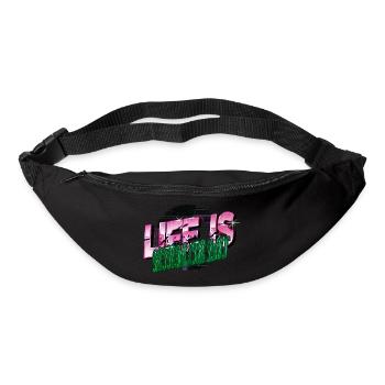 happy golfgirls birthday present idea funny quote - Bum bag - black - Front