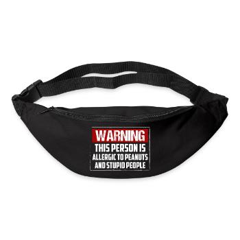 This Person Is Allergic To Peanuts Awareness Nut - Bum bag - black - Front