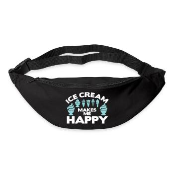 Eiscreme Macht Mich Glücklich Party Kids - Gürteltasche - Schwarz - Vorne