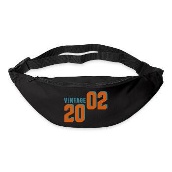 Vintage rétro 2002 - Sac banane - noir - Devant