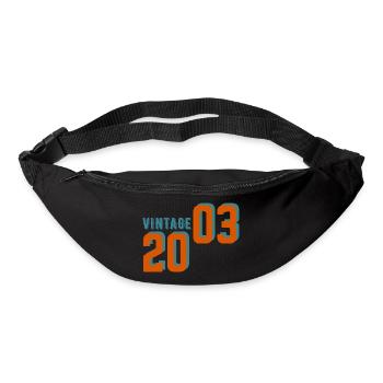 Vintage rétro 2003 - Sac banane - noir - Devant