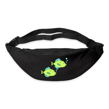 fische comic 2 - Gürteltasche - Schwarz - Vorne