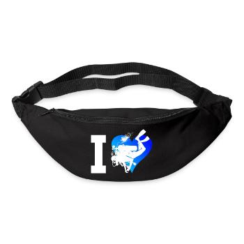 Scuba Diver Free Dive Taucher Diver Tauchen - Gürteltasche - Schwarz - Vorne