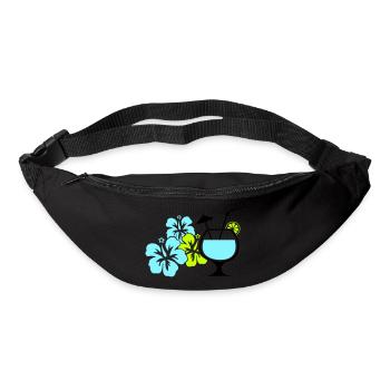 Cocktail Flowers Hawaii - Bum bag - black - Front