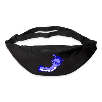 Cool Cute DJ Caterpillar Eats Hole Party Club Music - Bum bag - black - Front