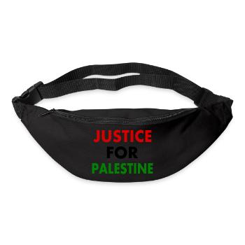 Justice for palestine - Gürteltasche - Schwarz - Vorne
