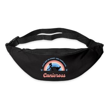 Canicross canimarche femme complicité chien - Sac banane - noir - Devant