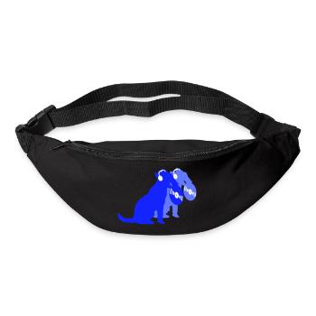2 Hunde DJ Musik Club Disko Schallplatte Team Crew - Gürteltasche - Schwarz - Vorne