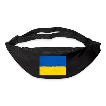 Drapeau de l’Ukraine - Sac banane - noir - Devant