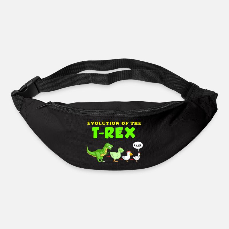 Dinosaurier - Gürteltasche - Schwarz