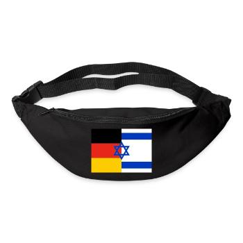 Flag Germany Israel - Bum bag - black - Front