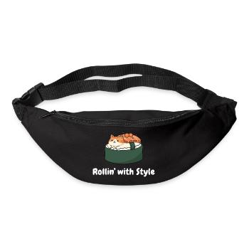Sushi Cat Roll Style - Bum bag - black - Front