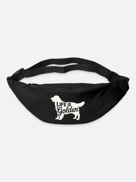 Life is Golden Retriever - Bum bag - black